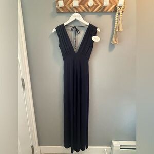 NWT De Novo navy maxi dress Size XS